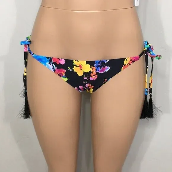 PILYQ tasseled embroidered bikini set. D-cup/M-bottom. NWT